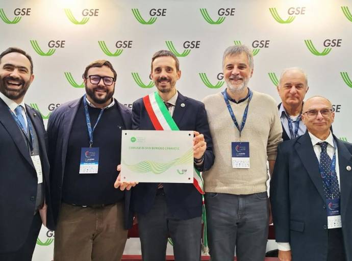 Transizione energetica, San Benigno Canavese vince il Premio GSE “VIVI”: eccellenza nazionale nella programmazione